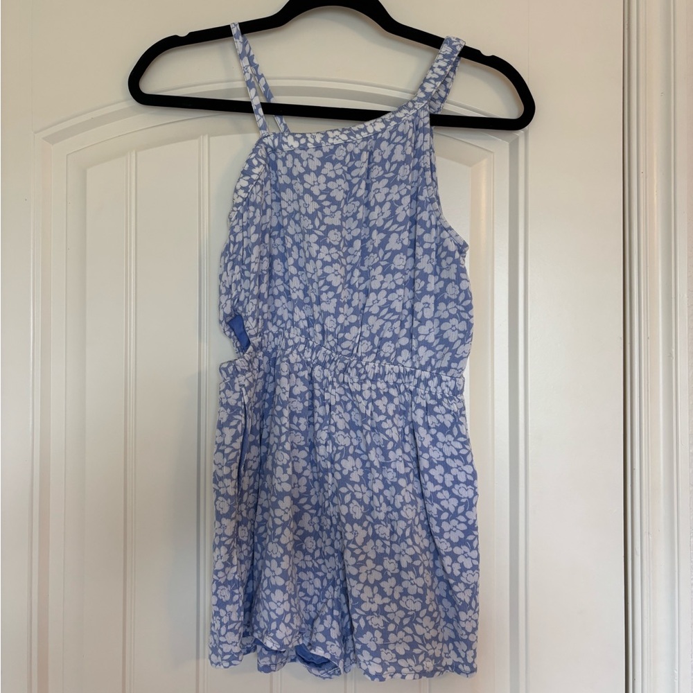 Abercrombie kids Blue Floral Romper